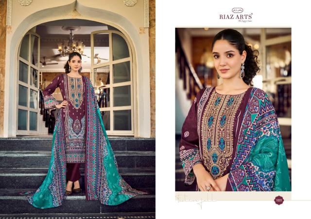 Riaz arts musafir cotton dress materials wholesale seller